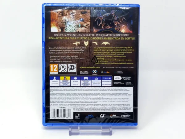 Parte trasera de Lara Croft and the Temple of Osiris (ESP) (Precintado) para PlayStation 4, edición PAL España