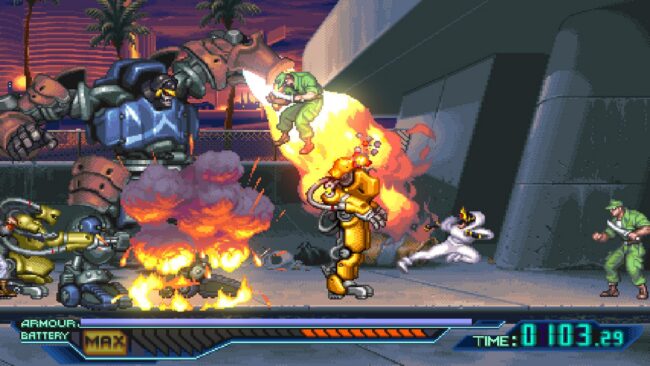 Screenshot de The Ninja Saviors: Return of the Warriors (ESP)