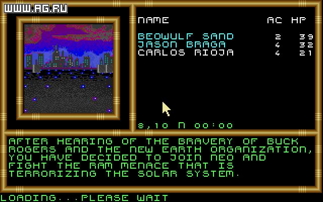 Screenshot de Buck Rogers: Countdown to Doomsday (ESP)