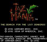 Screenshot de Taz-Mania (USA)