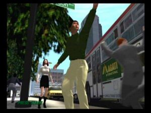 Screenshot de Godzilla: Destroy All Monsters Melee (EUR)