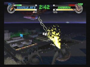 Screenshot de Godzilla: Destroy All Monsters Melee (EUR)