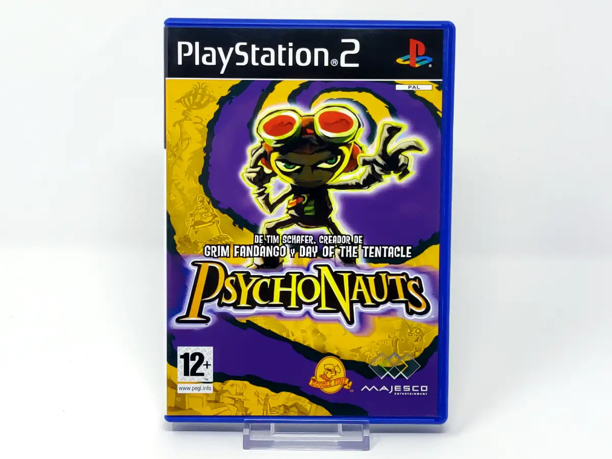 Portada de Psychonauts (ESP) para PlayStation 2, edición PAL España, de segunda mano