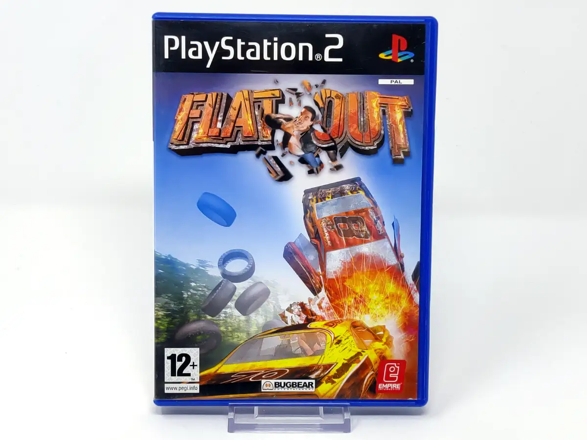 Portada de FlatOut (ESP) para PlayStation 2, edición PAL España, de segunda mano