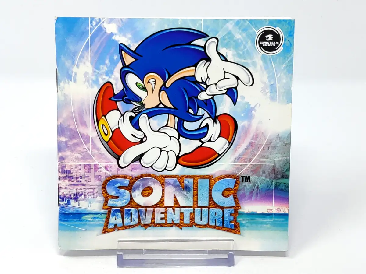 Lateral de la caja de Sonic Adventure (ESP) para Sega Dreamcast