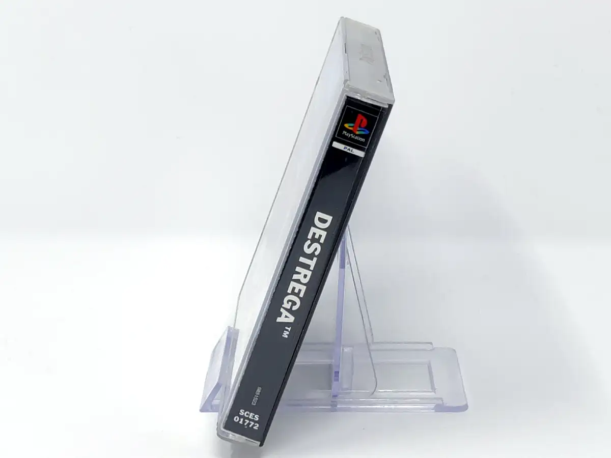 Lateral de la caja de Destrega (ESP) para PlayStation 1