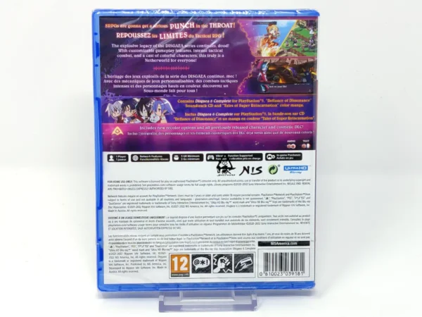 Parte trasera de Disgaea 6 Complete (Deluxe Edition) (EUR) (Precintado) para PlayStation 5, edición PAL EUR