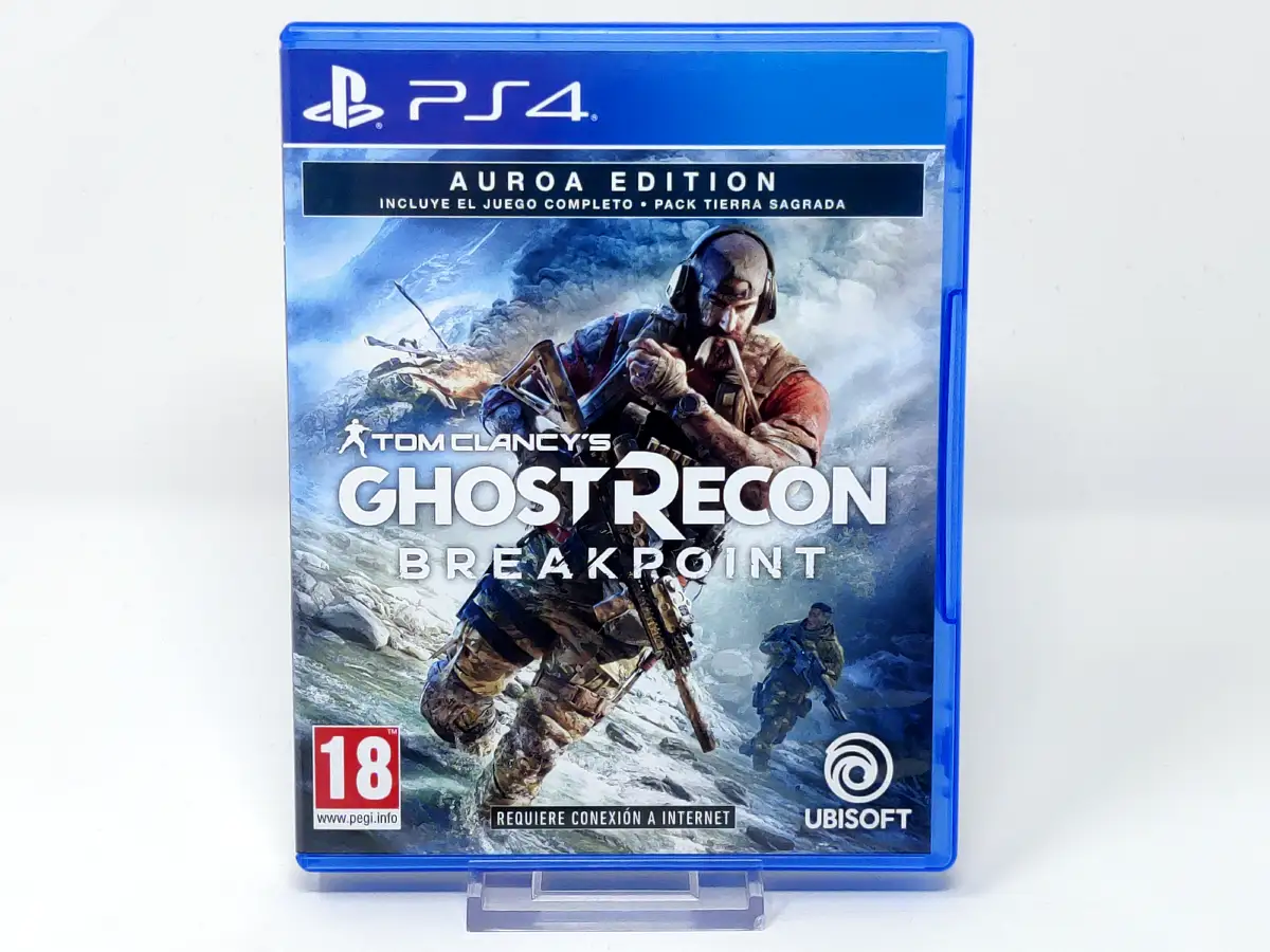 Portada de Tom Clancy's Ghost Recon: Breakpoint (Auroa Edition) (ESP) para PlayStation 4, edición PAL España, de segunda mano