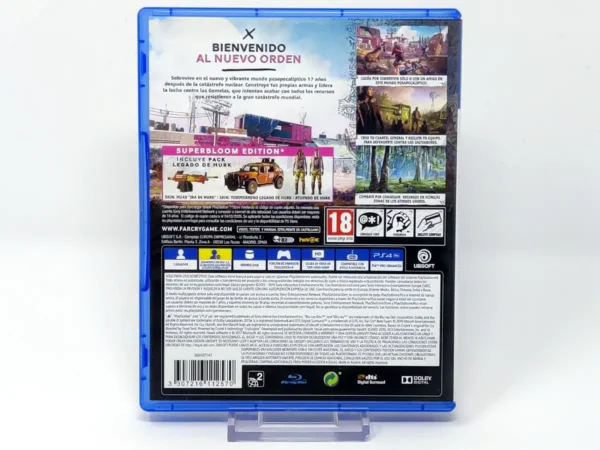 Parte trasera de Far Cry New Dawn (Superbloom Edition) (ESP) para PlayStation 4, edición PAL España