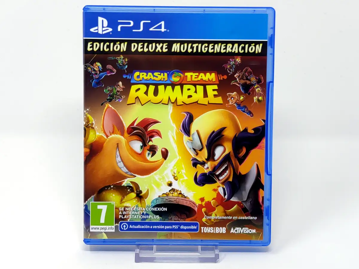 Portada de Crash Team Rumble (Edición Deluxe Multigeneración) (ESP) para PlayStation 4, edición PAL España, de segunda mano