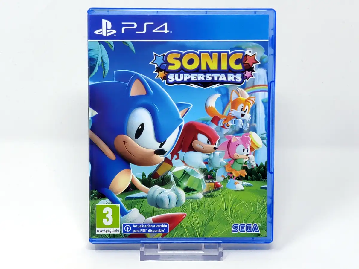 Portada de Sonic Superstars (ESP) para PlayStation 4, edición PAL España, de segunda mano