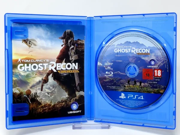 Interior del juego Tom Clancy's Ghost Recon Wildlands (Gold Edition) (ESP) para PlayStation 4 con disco y manual