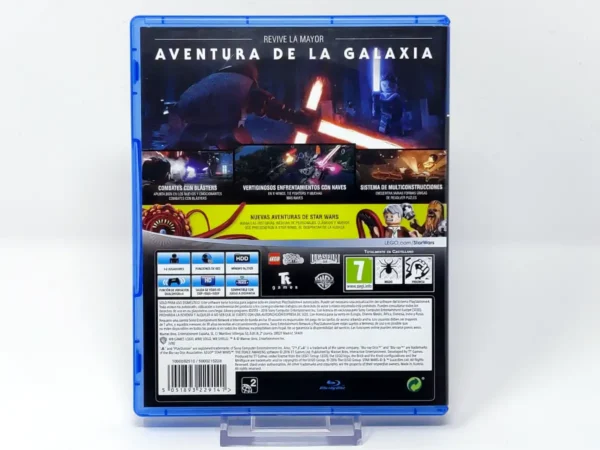 Parte trasera de LEGO Star Wars: El Despertar de la Fuerza (ESP) para PlayStation 4, edición PAL España