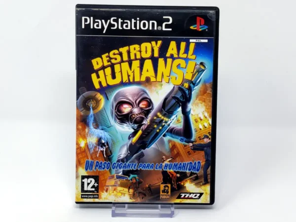 Portada de Destroy All Humans! (ESP) (Rebajado) para PlayStation 2, edición PAL España, de segunda mano