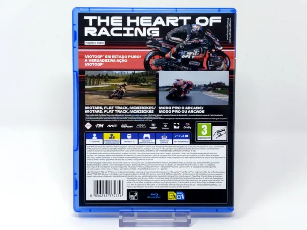 Parte trasera de MotoGP 25 (Day One Edition) (ESP) para PlayStation 4, edición PAL España