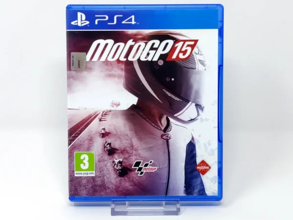 Portada de MotoGP 15 (ESP) para PlayStation 4, edición PAL España, de segunda mano