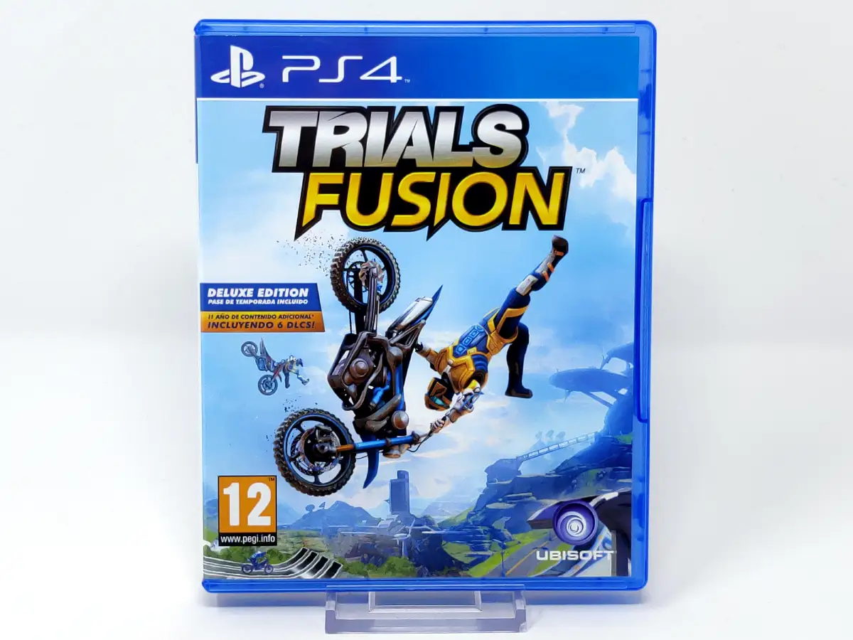 Portada de Trials Fusion (Deluxe Edition) (ESP) para PlayStation 4, edición PAL España, de segunda mano