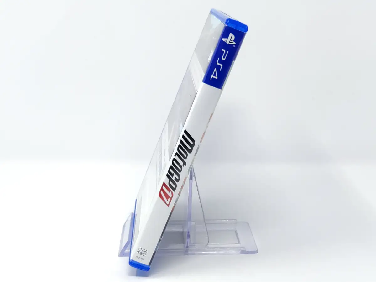 Lateral de la caja de MotoGP 17 (ESP) para PlayStation 4