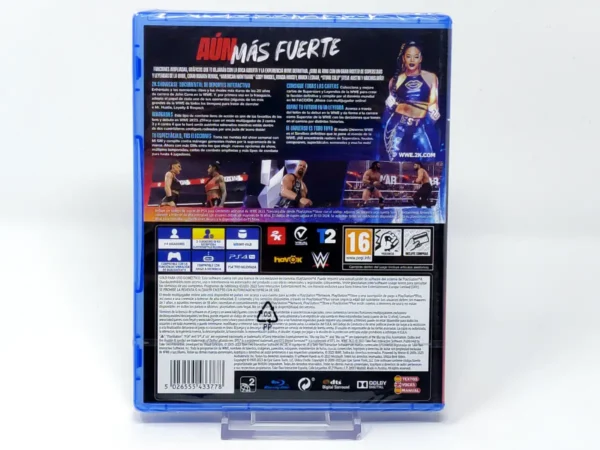 Parte trasera de WWE 2K23 (ESP) para PlayStation 4, edición PAL España