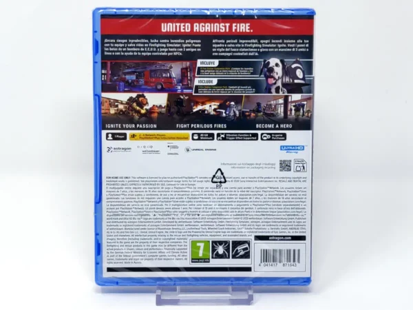 Parte trasera de Firefighting Simulator: Ignite (ESP) (Precintado) para PlayStation 5, edición PAL España