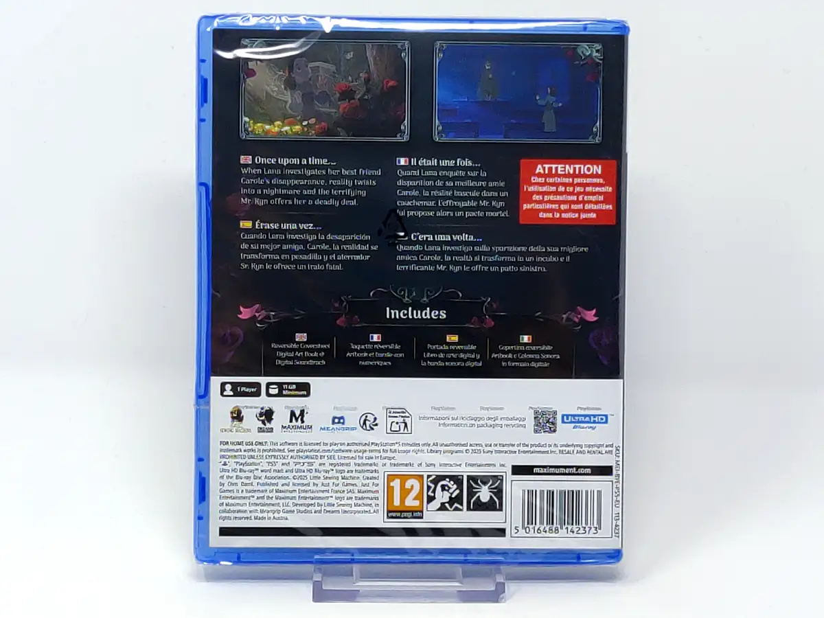 Parte trasera de Bye Sweet Carole (ESP) (Precintado) para PlayStation 5, edición PAL España