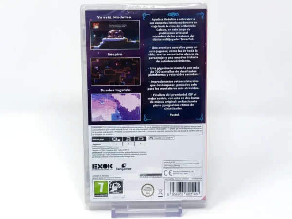 Parte trasera de Celeste (ESP) (Precintado) para Nintendo Switch, edición PAL España