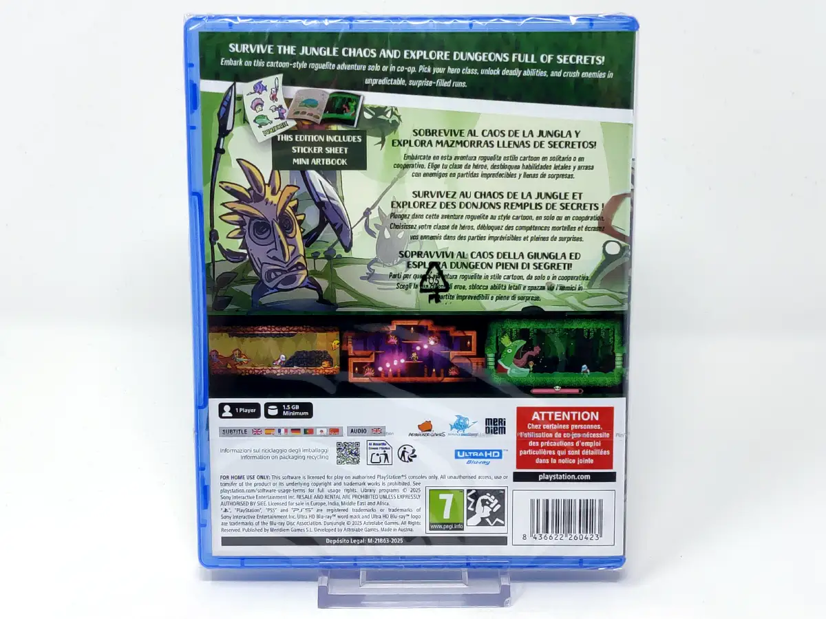 Parte trasera de Dunjungle (ESP) (Precintado) para PlayStation 5, edición PAL España