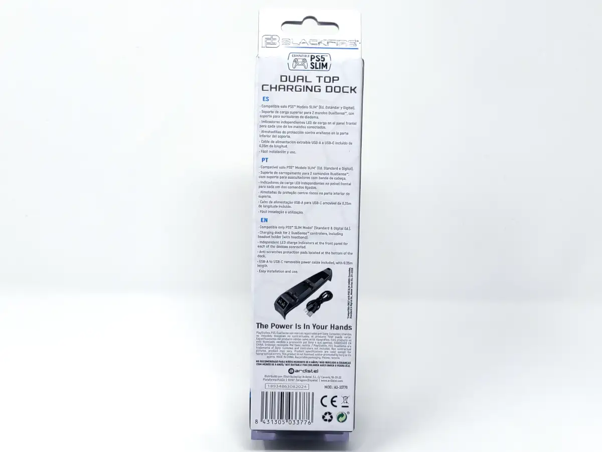 Base de Carga Superior: 2 DualSense + Soporte Headset (PS5) para PlayStation 5, edición PAL España, nuevo