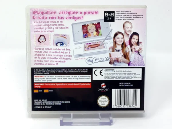 Parte trasera de Mi Studio de Maquillaje (ESP) para Nintendo DS, edición PAL España
