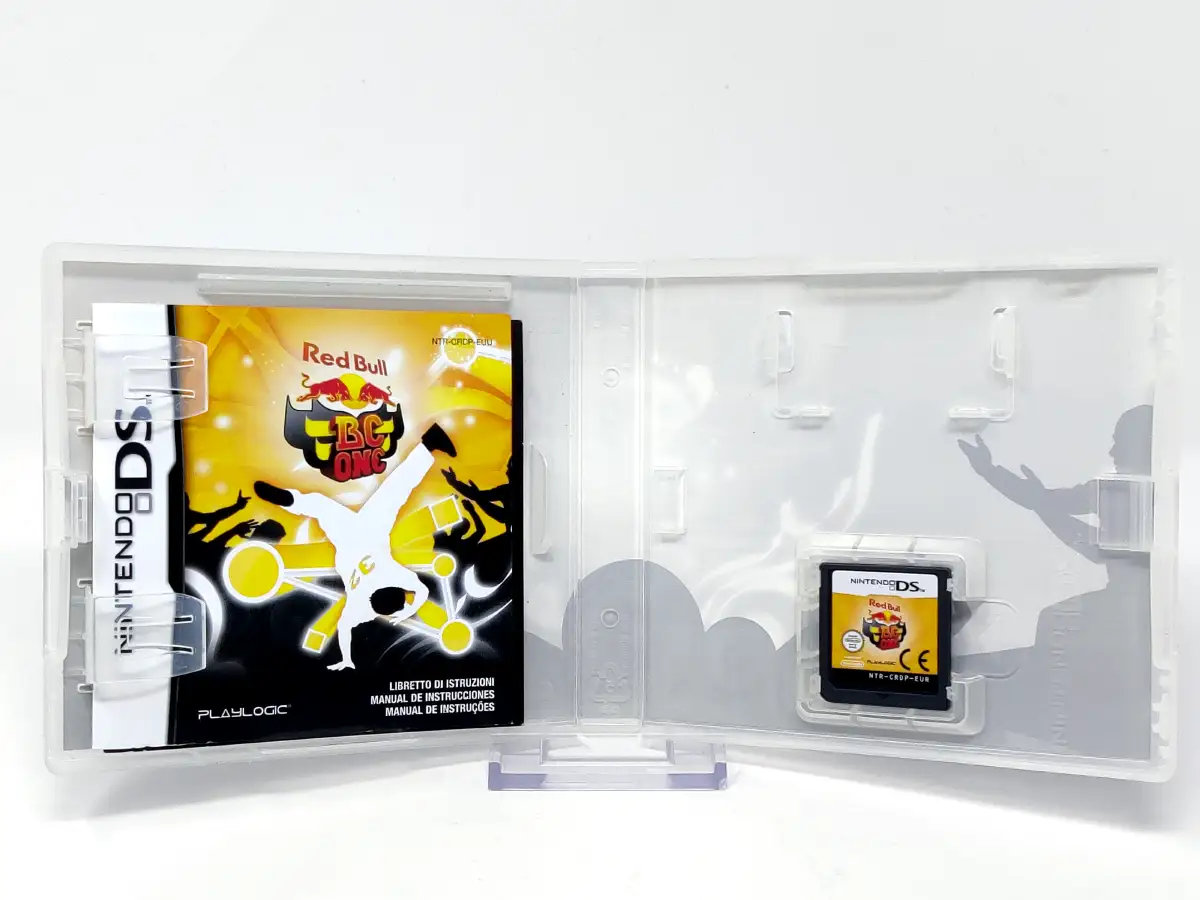 Interior del juego Red Bull BC One (ESP) para Nintendo DS con disco y manual