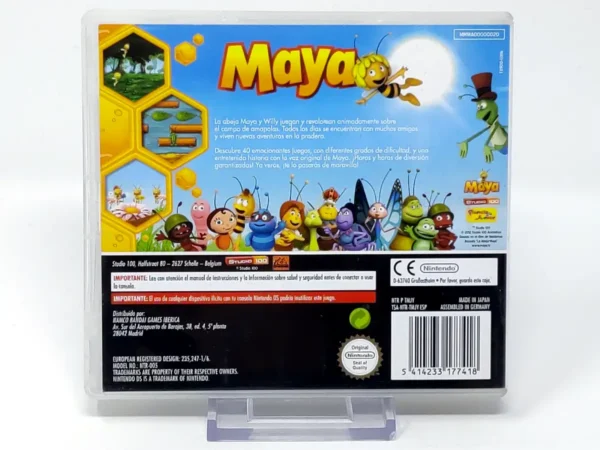 Parte trasera de Maya (ESP) para Nintendo DS, edición PAL España