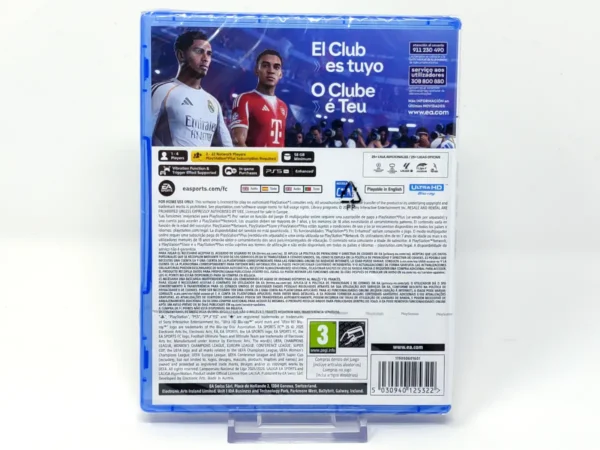 Parte trasera de EA Sports FC 26 (ESP) (Precintado) para PlayStation 5, edición PAL España