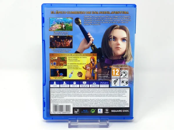 Parte trasera de DRAGON QUEST XI S: Echoes of an Elusive Age - Definitive Edition (ESP) (Rebajado) para PlayStation 4, edición PAL España