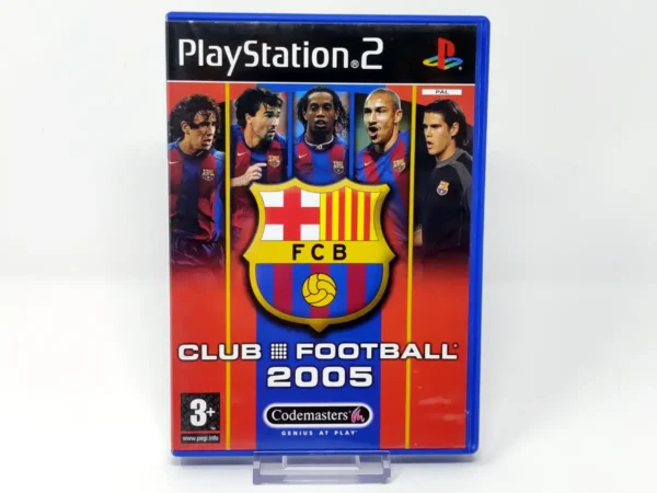 Portada de Club Football 2005: FC Barcelona (ESP) para PlayStation 2, edición PAL España, de segunda mano