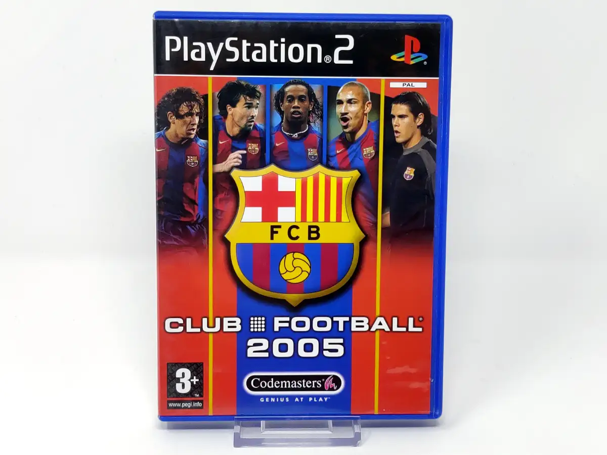 Portada de Club Football 2005: FC Barcelona (ESP) para PlayStation 2, edición PAL España, de segunda mano