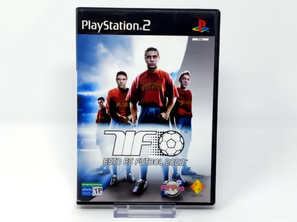 Portada de Esto Es Fútbol 2003 (ESP) (v2) (Rebajado) para PlayStation 2, edición PAL España, de segunda mano
