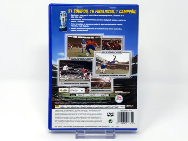 Parte trasera de UEFA Euro 2004: Portugal (ESP) para PlayStation 2, edición PAL España