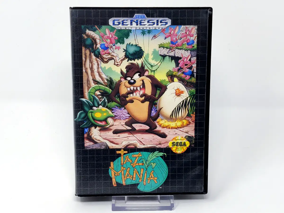 Portada de Taz-Mania (USA) para Sega Mega Drive, edición NTSC USA, de segunda mano