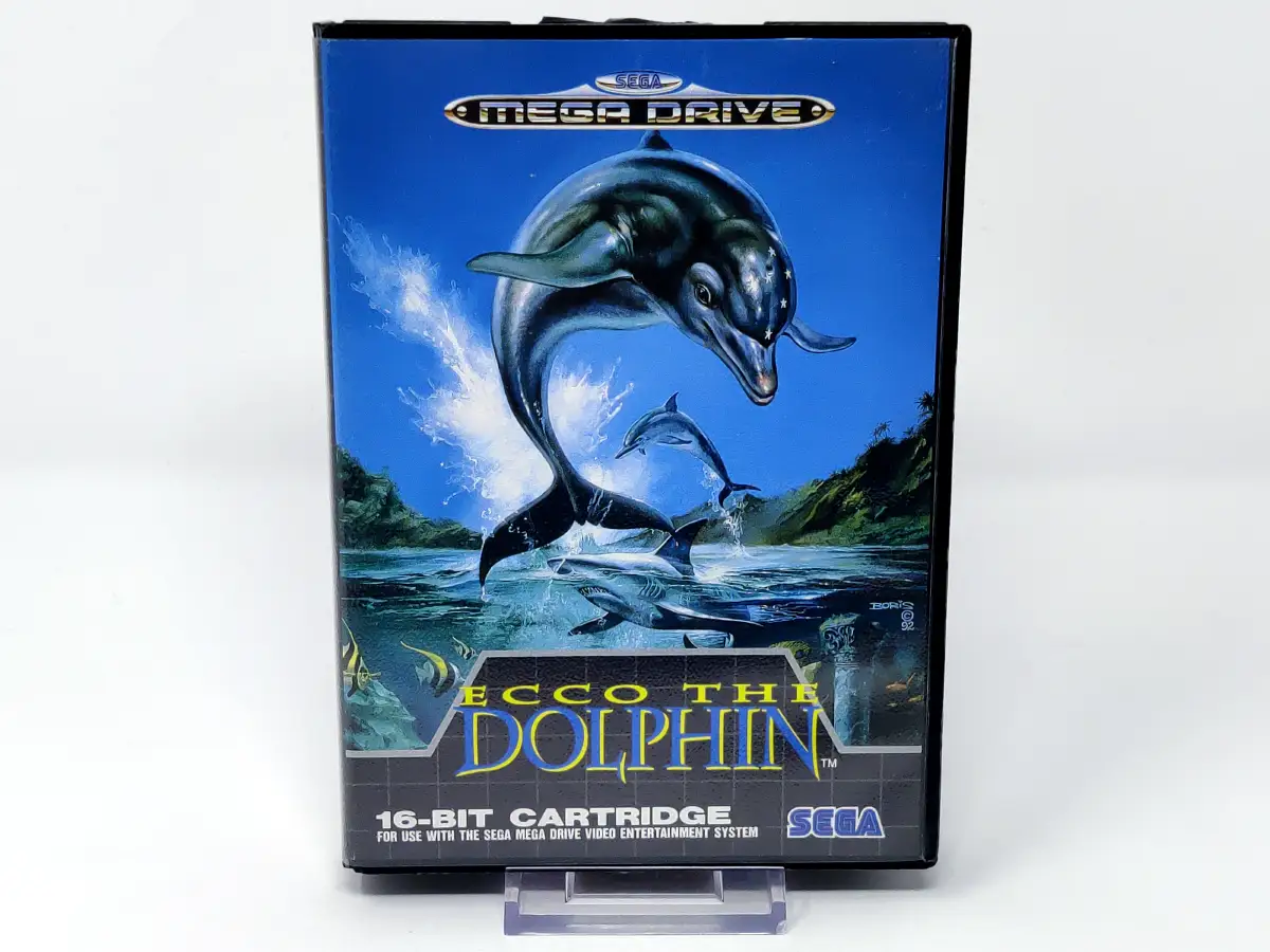 Portada de Ecco the Dolphin (ESP) para Sega Mega Drive, edición PAL España, de segunda mano