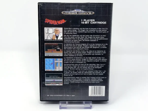 Parte trasera de Spider-Man (ESP) (Rebajado) para Sega Mega Drive, edición PAL España