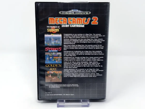 Parte trasera de Mega Games 2 (ESP) (Rebajado) para Sega Mega Drive, edición PAL España