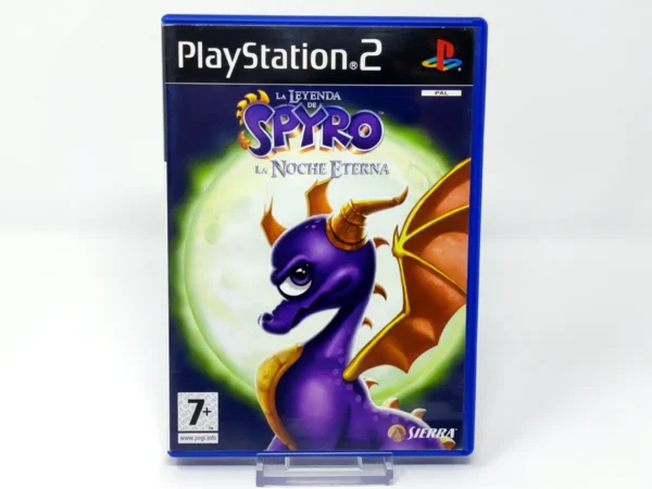 Portada de La Leyenda de Spyro: La Noche Eterna (ESP) para PlayStation 2, edición PAL España, de segunda mano