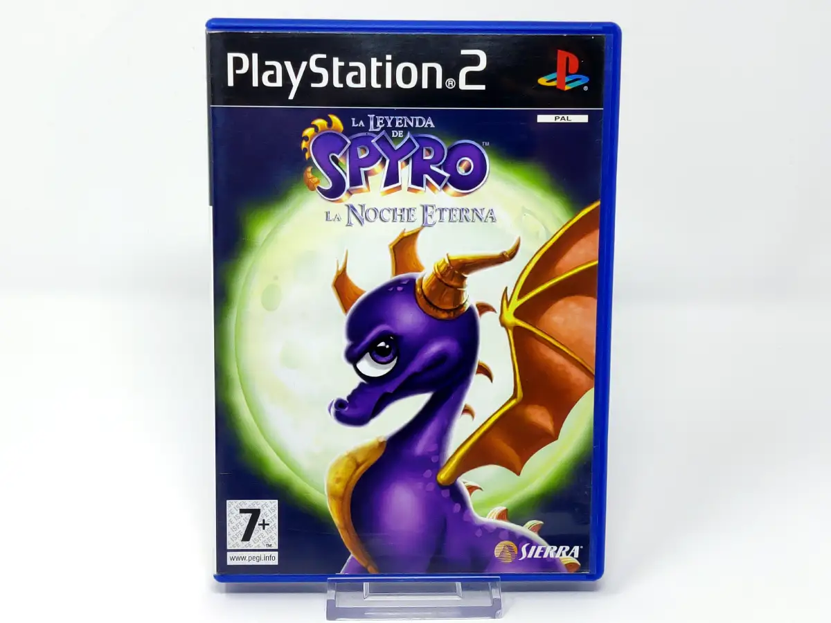 Portada de La Leyenda de Spyro: La Noche Eterna (ESP) para PlayStation 2, edición PAL España, de segunda mano