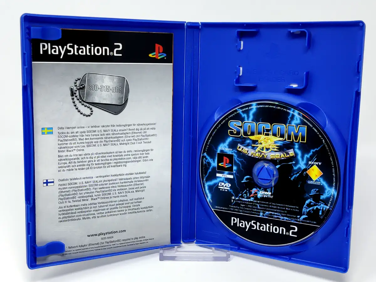 Interior del juego SOCOM: U.S. Navy SEALs (ESP) (Rebajado) para PlayStation 2 con disco y manual