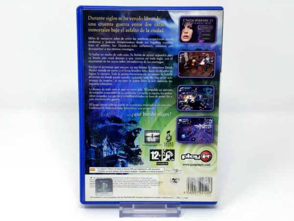 Parte trasera de Underworld: The Eternal War (ESP) (Rebajado) para PlayStation 2, edición PAL España