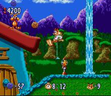 Screenshot de Bubsy in: Claws Encounters of the Furred Kind (ESP) (Cartucho) (Rebajado)
