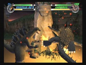 Screenshot de Godzilla: Destroy All Monsters Melee (EUR)