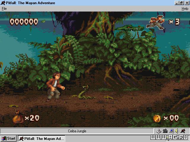 Screenshot de Pitfall: The Mayan Adventure (EUR) (Cartucho)