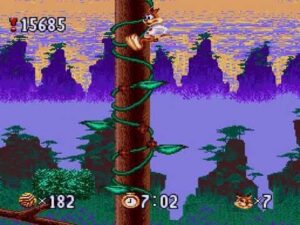 Screenshot de Bubsy in: Claws Encounters of the Furred Kind (ESP) (Cartucho) (Rebajado)