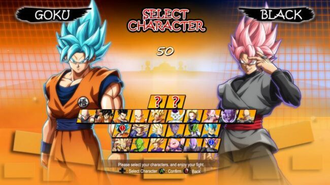 Screenshot de Dragon Ball Fighter Z (ESP) (Disco)